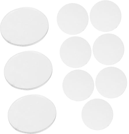 LABRIMP 10pcs Ornament Base Collectible Miniatures Cartoon Character Stand Cake Decoration Stand Miniature Display Base Miniature Gaming Accessories Gaming Miniatures Acrylic Transparent