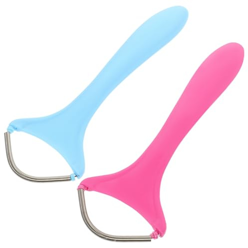 VICASKY 2 Stück-pack Gesichtsepilierer Damen Manuell aus Edelstahl mit Ergonomischem Design und Leichtem Pp für Präzise Haarentfernung im Gesicht und Am Hals