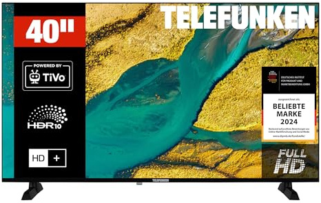 TELEFUNKEN TiVo XF40TP900S 40 tums Smart TV med trippel tuner och 6 månader HD+ med LED-TV XF40TP900S (2026)