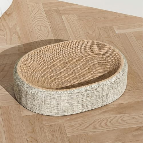 Tablero rascador para Gatos de sisal: Almohadilla rascadora Resistente al Desgaste con Base Antideslizante, tapete Protector para Muebles, cómodo para | Cama portátil de Entrenamiento par