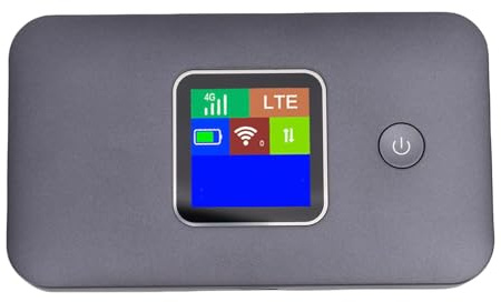 Diyeeni Router WiFi Dual Band 4G LTE, Punto di Accesso Portatile con Schermo LCD da 300 Mbps per Viaggi e Campeggio