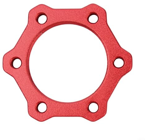 Gdfnmogo 44mm Flange Adapter, for Bike Brake Disc, Aluminum Alloy, Lightweight and Lasting Performance, Compatible with Rotary Screw Thread Hub(Red)