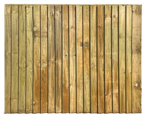 6FT x 6FT Feather Edge Timber Fence Panels | Pressure Treated Closeboard Fencing, Heavy Duty Garden Boundary Panels | Pack of 4