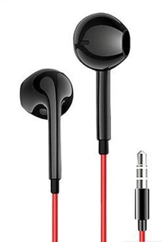 JTMM Earphone for kindle Fire,Earphone for Kindle eReaders, for Fire HD 8 HD 10,for Voyage Oasis Earbuds For Google Pixel 4A, In Ear Headset Smart Android Cell Phones Wired Earbuds for TikTok-Red