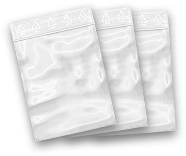 SachetZip® - Lot de 100 sachets zip refermables - 6 x 8 cm (10 tailles au choix)