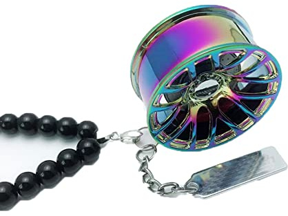 iSpchen Auto Rückspiegel Anhänger Innenspiegel Radnabe Anhänger hängender Ornament Auto Zubehör Innenraum Auto spiegel anhänger Home Wandbehang Dekoration Anhänger Ornamente,bunte