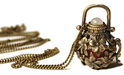 Halskette - Prayer Box -Vintage Medaillon Weidekätzchen