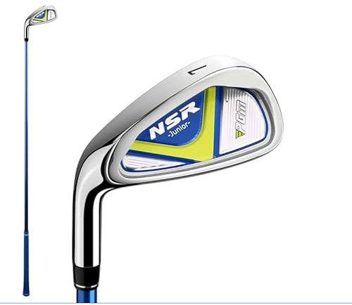 7# 9# Left Handed Children's Golf Irons Clubs NSR Graphite Shaft Stainless Steel Rod Head for 3-12 Yeas Kids (7-BLUE (age 9-12))