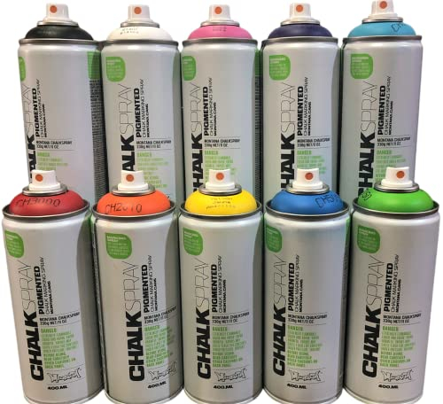 KLAMOTTEN STORE Spray gesso spray per marcatura Chalk Paint solubile in acqua e lavabile, colori vivaci e opachi, eccellente opacità (arancione)