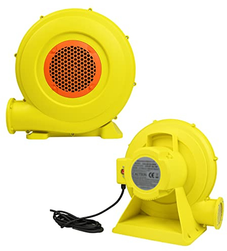 NAIZY Souffleur électrique Gonflable 750W Ventilateur d’Air de Château avec Clous au Sol 220V-240V Pompe pour Jouets gonflables Ventilateur Turbo de château Gonflable, 2100Pa 580m³/h