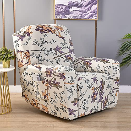 ZZDZW Recliner Bezüge Liegebezüge Stretch Sesselschoner Relaxsessel Sesselbezüge 4 Stück Liegeschutz Sessel Stuhlbezüge Husse Für Relaxsessel,Recliner Chair Covers(#9)