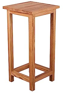 möbelando Blumenständer MAX aus Massivholz in Eiche. Abmessungen (BxHxT) 30x60x30 cm