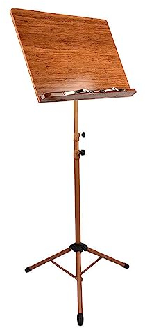 Buhelyc NotenstäNder aus Holz, MusikstäNder Retro Hohl, Tragbar und Faltbar, Stabil, Stativ, Musik NotenstäNder Zum Lesen und Anzeigen, Geeignet für Instrumentalauftritte, Bands und Reisen(Color:002)