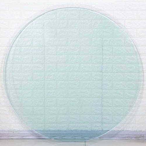Tapa De Cristal Para Mesa Redonda Cristal Templado Transparente Bandeja De Cristal Redonda Tablero Superficie Redonda De Mesa Diámetro 35cm ~ 100cm Para Mesa De Comedor Cocina Jardín ( Color : Clear ,