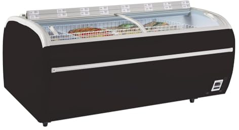 Congélateur de supermarché noir TWIN 220B-F - Tefcold