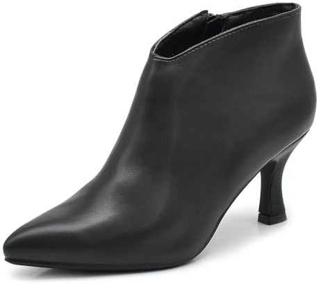 IF Fashion Tronchetti Stivali Stivaletti A Punta Scarpe da Donna Con Tacco MP413-9 nero N.40