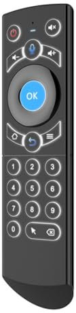 Ratón universal G21 Pro Voice Air con receptor USB, Plug and Play, ABS 2.4G RF inalámbrico control remoto inteligente