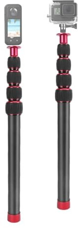 Tige D'extension de Monopode pour Appareil Photo de 42,5 Pouces, Perche à Selfie Télescopique Longue, Monopode de Photographie Stable, Légère et Portable, Tige D'extension de