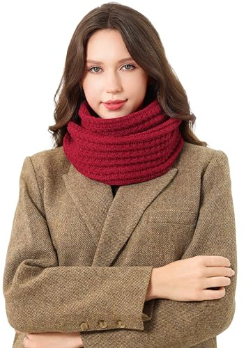 DonDon Schal Damen Winter Winterschal Strickschal Loop Schal Schlauchschal