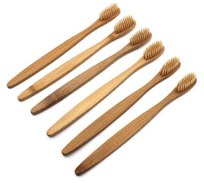 Ipetboom 8 Stück Zahnbürste Aus Nachhaltigem Holz Mit Naturborsten Ergonomischem Griff Für Effiziente Fleckenentfernung Sanfte Reinigung Des Zahnfleisches Reisetasche Für Mundhygiene Unterw