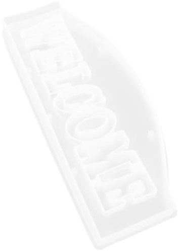 Operitacx Epoxidharz-gussform Willkommensschild Silikon Ornamentgussform Diy Bastelform Desktop Dekorformen Handgefertigte Bastelform Grosse Willkommensformen Einfach Zu Verwenden Entformen