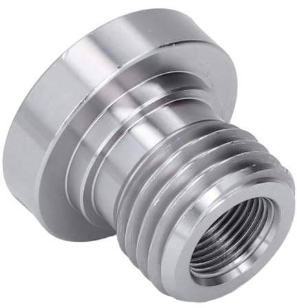 Woodworking Lathe Headstock Spindle Adapter, Stainless Steel Woodworking Lathe Spindle Adapter 33mm X 8TPI Male, 20mm X 8TPI Female, Accessories