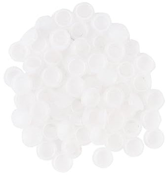Alipis 50pcs Cabinet Hinge Screw Covers Screw Cap Covers for Door Window Cupboard Hinge Plate Easy Install No Tool Needed