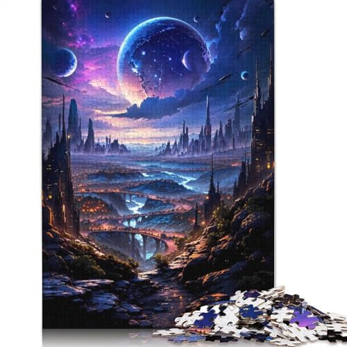 The New Earth Cityscape Puzzle für Erwachsene, 1500 Teile, anspruchsvolle Familienspiele, Denksportaufgaben für Kinder ab 12 Jahren, 1500 Teile (85 x 57 cm)