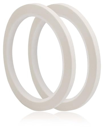 Nevoluxer Malerklebeband Weiß 50m x 5mm (2er Pack) – Hochhaftendes Isolierband für präzise Farbmarkierungen, Maler, Lackieren