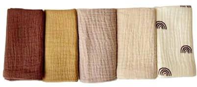 5 Pz/set Neonati Asciugamano da Bagno Cotone Fazzoletto Traspirante Salviette Delicato Bocca Del Bambino Pulisci Panni Delicato Cotone Prodotto Per La Cura Della Pelle