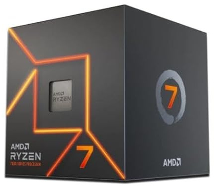 AMD Ryzen™ 7 7700 Processor with Wraith Stealth Cooler (8 cores / 16 threads, unlocked. Zen 4 architecture. 40 MB L2+L3 cache. 65W TDP. Boost clock up to 5.3 GHz. AM5 socket. DDR5 & PCIe 5.0)