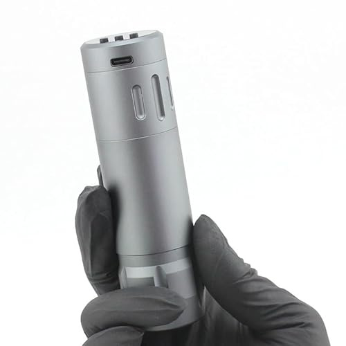 Penna per tatuaggio a doppia batteria senza fili RCA a doppio uso, motore a tazza cava convertibile ricaricabile con funzioni di ombreggiatura e taglio della linea