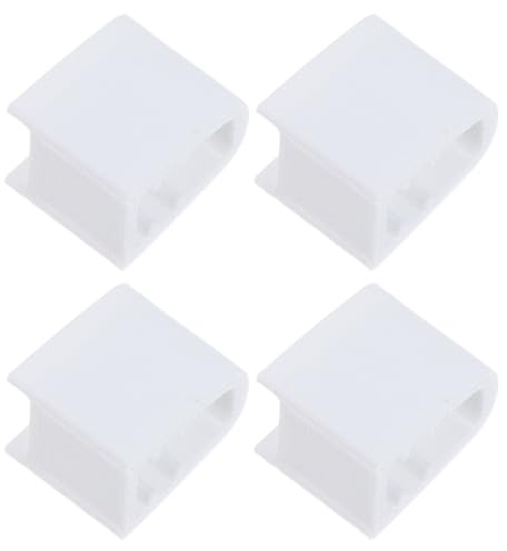 Tofficu Manopole Dimmer Rotative di Ricambio 4 Pezzi in Plastica Bianca, Quadrante di Regolazione Luminosità a Scorrimento Diviso, Controllo Luce e Ventola per Casa e Ufficio