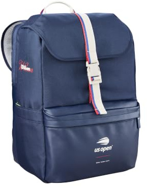 Wilson US Open 2026 Tour Tennis Rucksack, Marineblau, 2 Schläger
