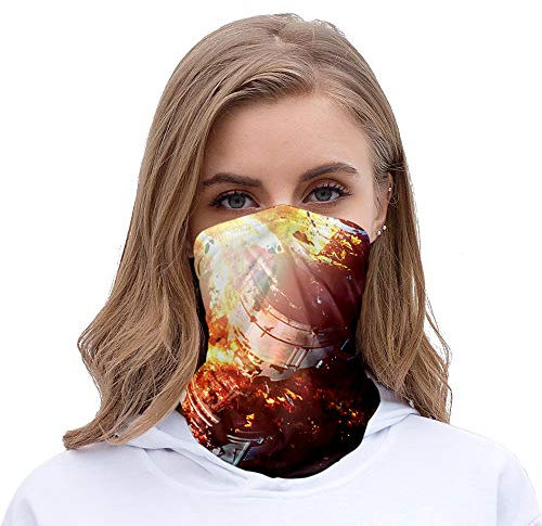 Yumenam Unisex Multifunktionstuch Bedrucktes Kopfbedeckungen Bandana Schal Super Elastisch Sonnenschutz Verschleißfest Schlauchschal Halstuch für Motorrad Laufen Wandern