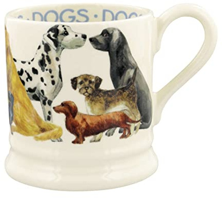 Emma Bridgewater Large Mug 1/2 Pint, Ceramic Coffee Mug Large - Stoneware Mug, Cappuccino, Latte, Coffee, Tea Cup - Beautiful Mugs, Birthday Gift - Coffee Mug Dogs