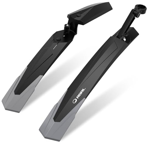 RBRL Parafango Bici, Parafanghi Bici Regolabile a Sgancio Rapido, Parafanghi MTB Adatto per Mountain Bike/E-Bike da 24-29 Pollici