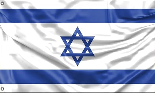 Flagge Israels | Einzigartiger Designdruck | Hergestellt in der EU (90 x 150 cm)