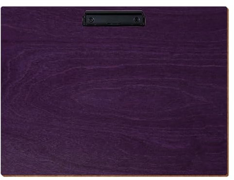Bütic Holz Klemmbrett Standardform Lila für DIN A3 A4 A5 A6 aus 3mm Birkensperrholz und mit widerstandsfähigem Klarlack versiegelt