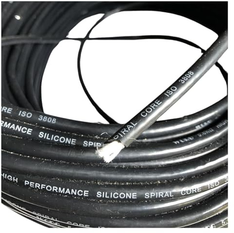 ACC Parts Cavo di accensione HT – 2 metri, filo a spirale da 7 mm, in silicone resistente, soppressione superiore delle scintille, cavo di accensione di ricambio universale per auto classiche e
