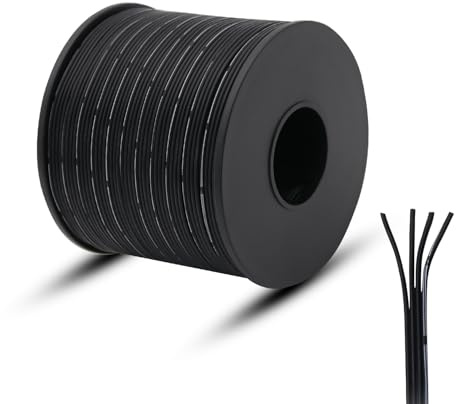 Uxney 28 AWG elkabel, 15 meter 4 ledare svart kabel strand dedes koppartråd som används ofta inom elektronikindustrin