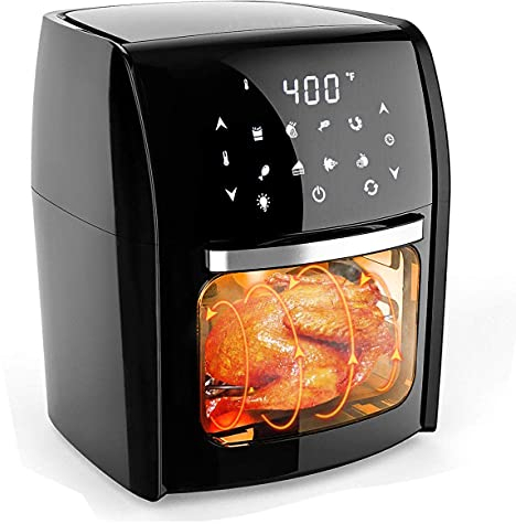 Friggitrice ad aria digitale da 1700 W per patatine e pasti sani senza olio, con di circolazione rapida dell'aria, friggitrice ad aria digitale multiuso 7 in 1, friggitrice elettrica cald