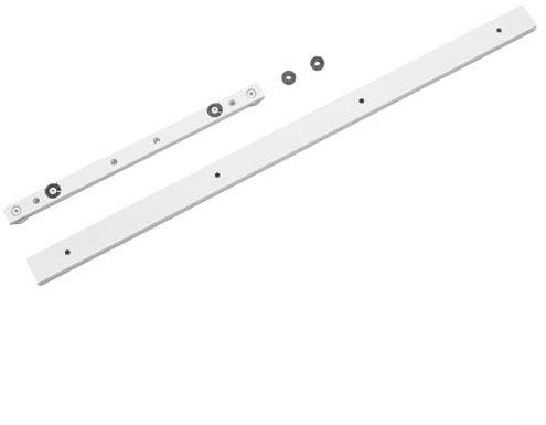 CWOQOCW 1 Set Aluminium-Legierung T-Schienen Schlitz Gehrungsschiene und Gehrungsstange Schieber Tisch Holzbearbeitungswerkzeuge mit Schrauben für Tischsäge Holzbearbeitung (600 mm T-Schiene + 300 mm