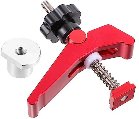 Veemoon Aluminum Alloy Woodworking Press -Track Clamp Hold Down Clamps for Woodworking