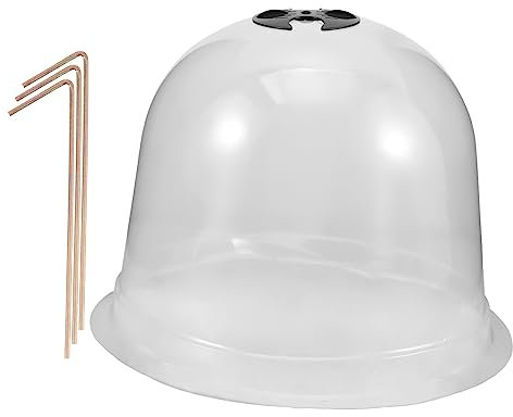 Gogogmee Cúpula Transparente para Plantas 26x20 Cm Protector De Humedad Fácil De Usar
