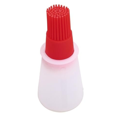 Pincel Cocina Aparatos de cocina Cepillo for barbacoa Barbacoa de silicona Botella de aceite de miel con cepillo Herramientas de cocina Brocha Cocina(Red)