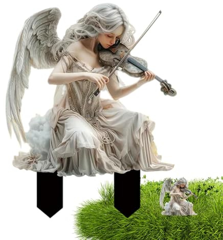 Mxshc Sculpture de Fée de Jardin en Acrylique - Figurines de Fée pour Fleurs - Piquets de Pot de Fleurs en Miniature - Figurines de Fée pour Décoration de Pot de Fleurs - Art Décoratif pour Jardin
