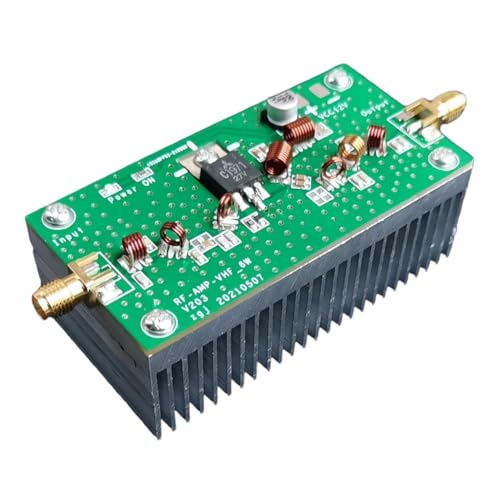 Cenei Amplificatore di Potenza da 6W VHF FM 88-108 MHz 12V per Radioamatore Trasmettitore FM Walkie-Talkie AMP
