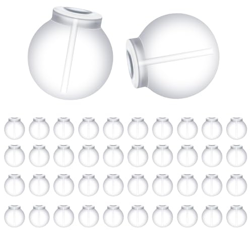 Lyreh 100uds Tuercas Transparentes para Pendientes, Goma Cómodos Impenetrables Suaves Yseguridad Transparentes Antideslizantes Ajuste Seguro para Pendientes Aros Piercings