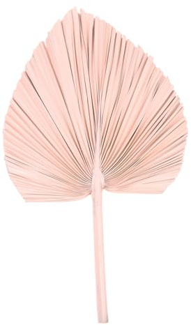 POPETPOP Decoración Abanicos de Hojas de Palma Secas Artificiales para Boda, Material Sintético Rosa, Diseño Natural y Uso en Fiestas al Aire Libre